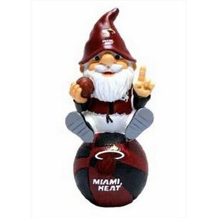 FOREVER COLLECTIBLES Forever Collectibles Miami Heat Gnome Sitting on Team Logo GNOMEBKTMIALG